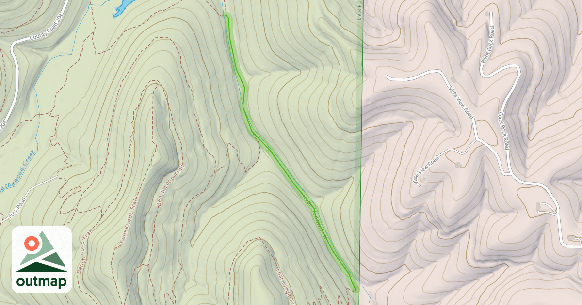 Map of Hyde Hollow Trail