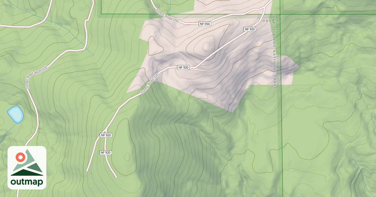 Map of LAKE TOP