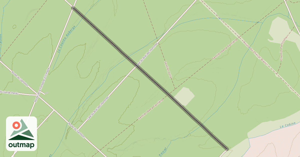 Map of Route du Pied de Loup