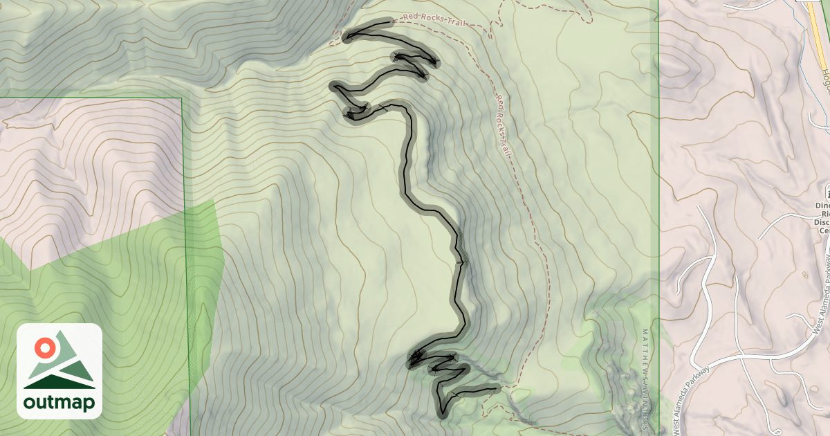Map of Morrison Slide Trail