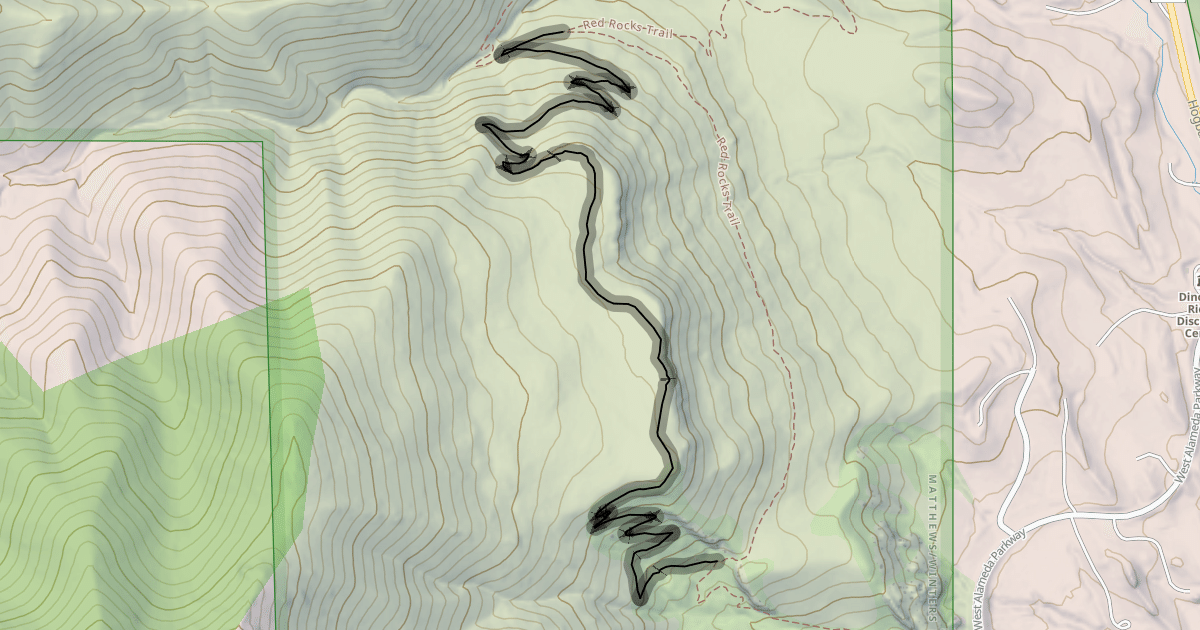 Map preview of Morrison Slide Trail