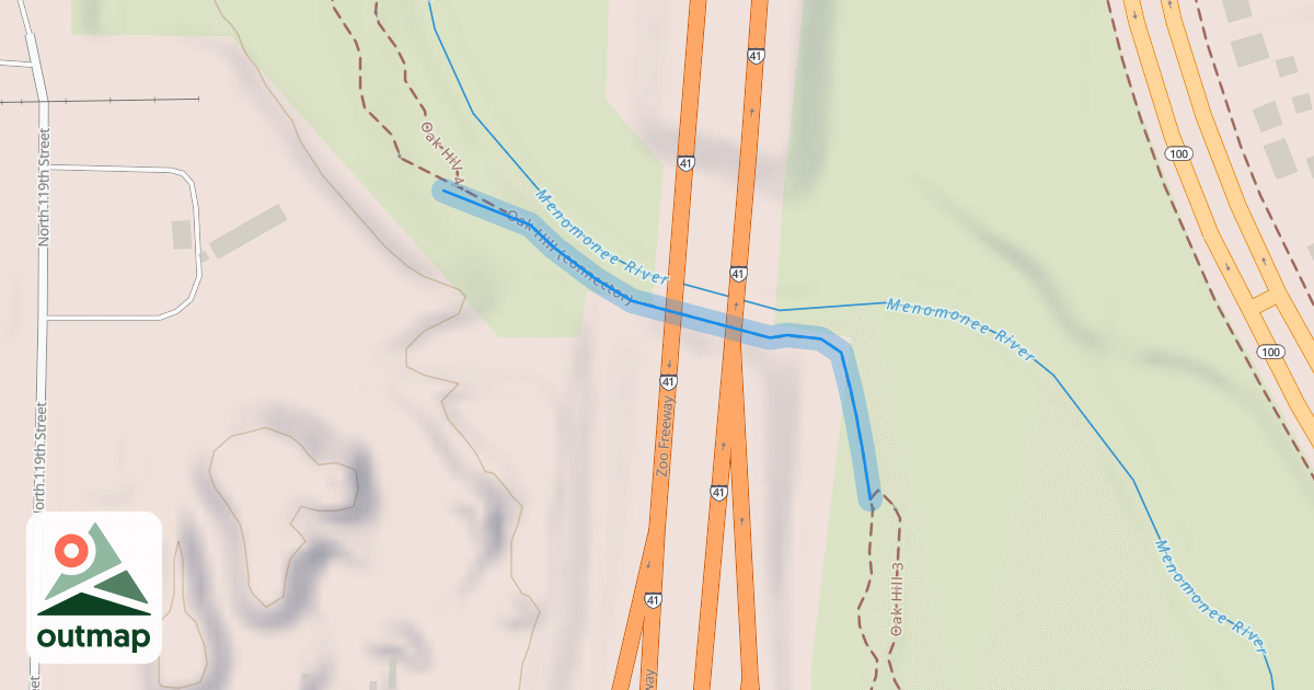 Map of Oak Hill (connector)