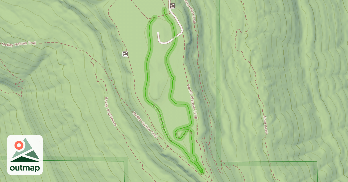 Map of Bucca Family Bike Trail