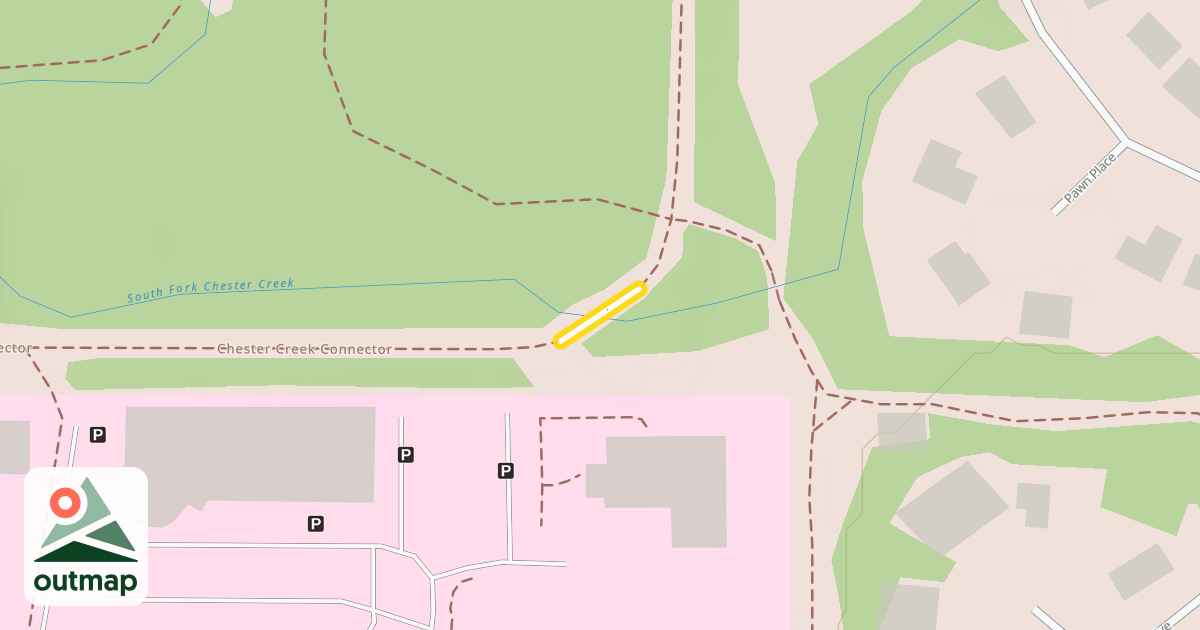 Map of Chester Creek Connector