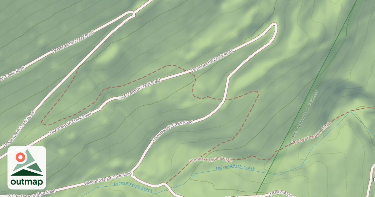 Map of Leavenworth Creek Road (352)