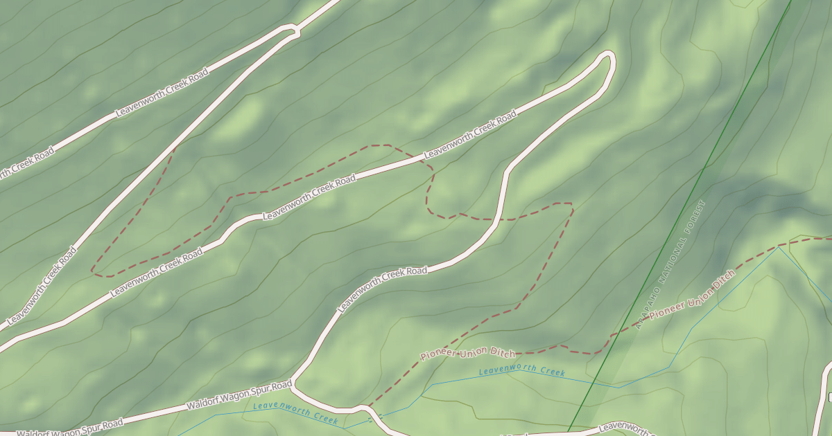 Map preview of Leavenworth Creek Road (352)