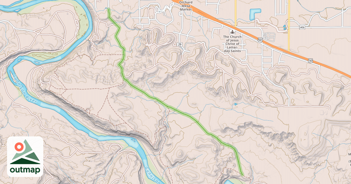 Map of Old Spanish Trail