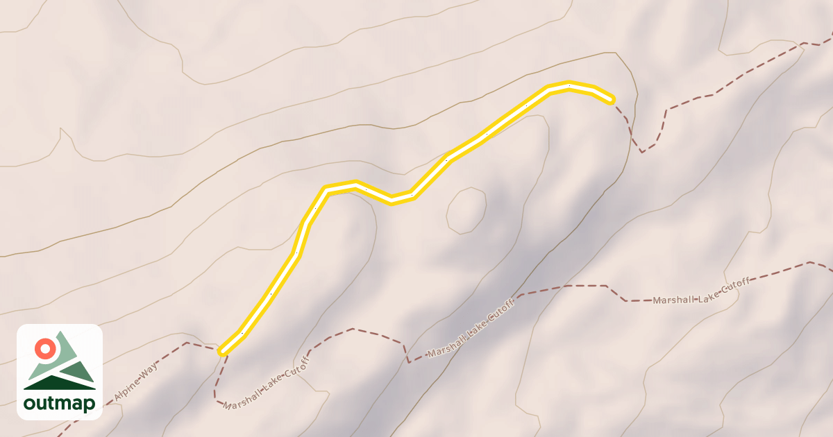 Map of Alpine Way