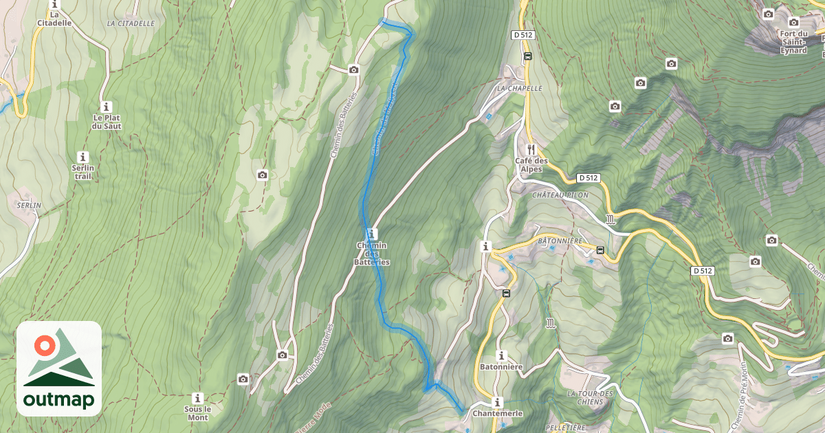 Map of Chemin de Malivert