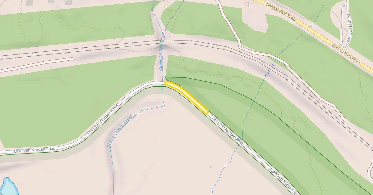 Map preview of Lake Van Norden Road