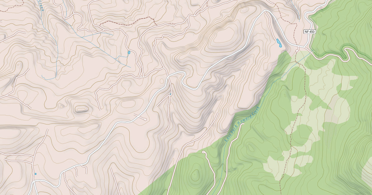 Map preview of USFS National Forest System Roads {030961FE-7D55-48E1-9864-2A06BB384079}