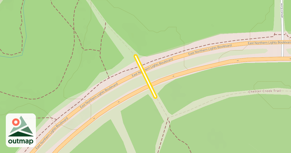 Map of Chester Creek Trail