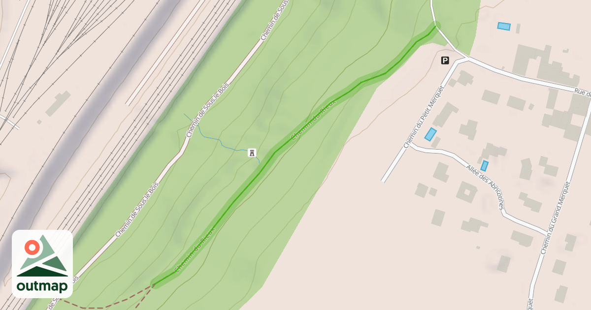 Map of Chemin du Rieux