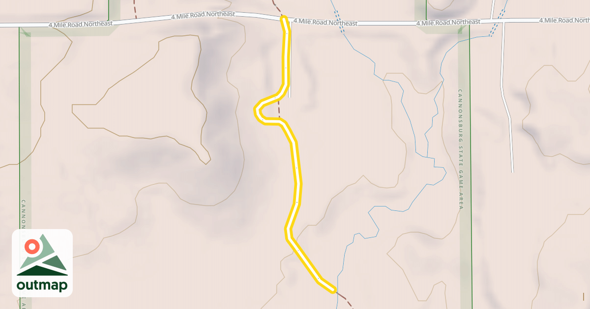 Map of Egypt Valley - Section 4