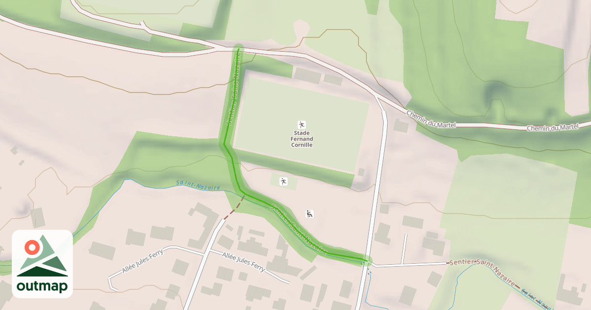 Map of Sentier du Saint-Nazaire