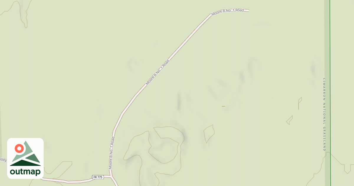 Map of MOORE B NO. 1