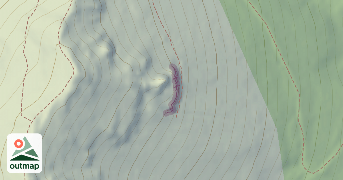 Map of Climbing Crag