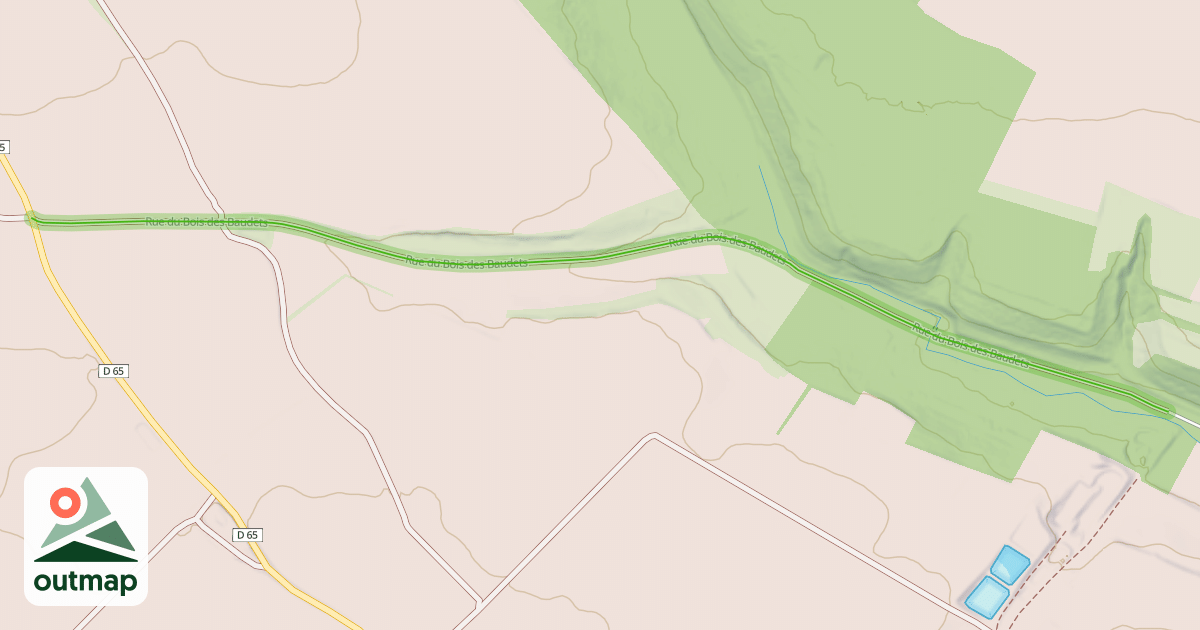 Map of Rue du Bois des Baudets