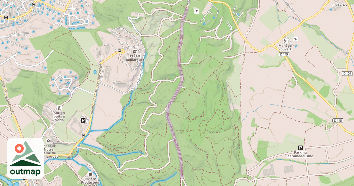 Map of Chemin de Saint-Vincent