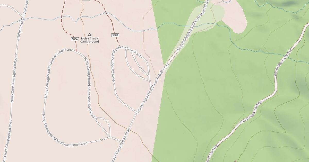 Map preview of NOISY CAMPGOUND/SHEEP FEEDER