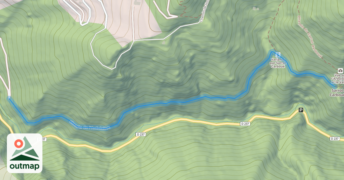 Map of Chemin de l'Ardoisière