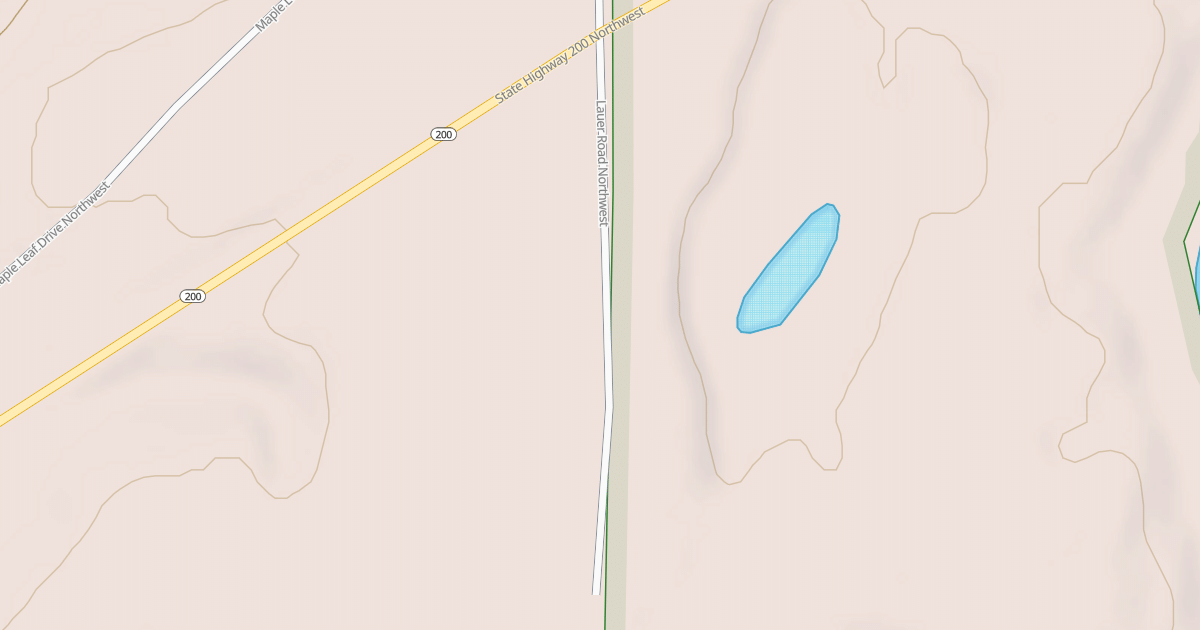 Map preview of LAUER ROAD NORTHWEST
