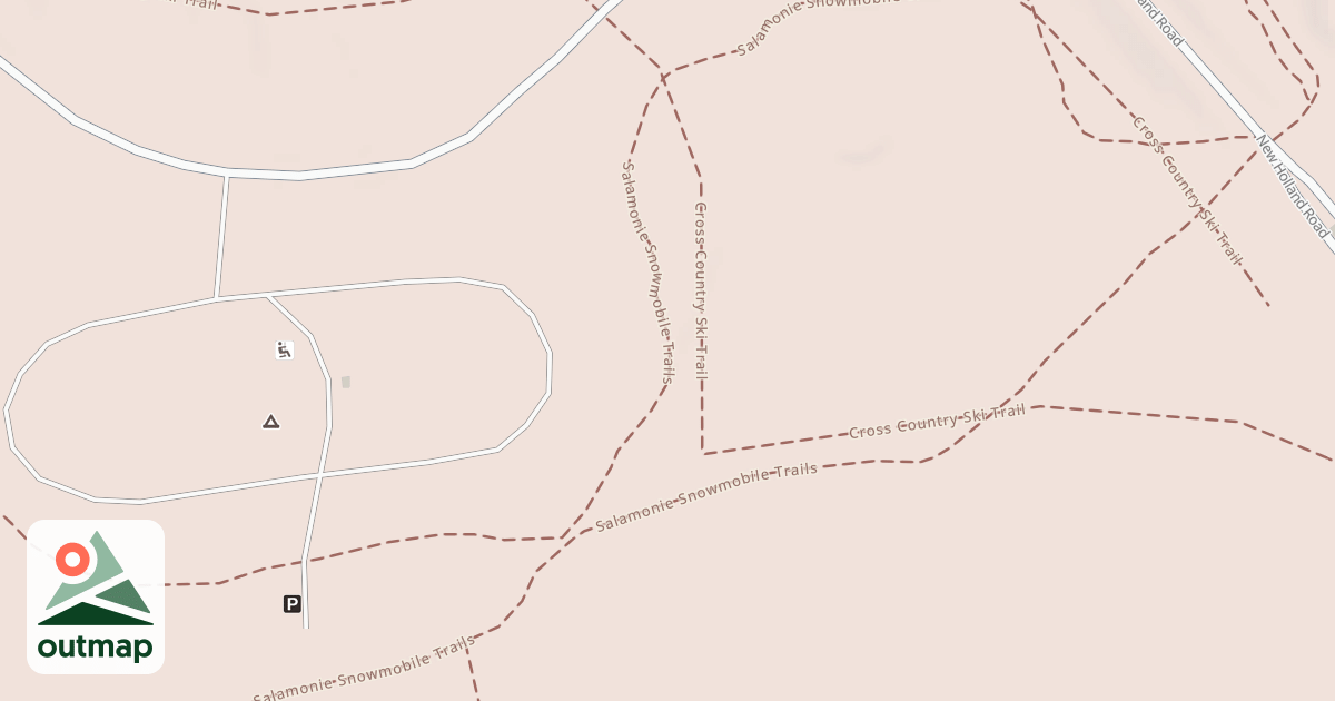 Map of Salamonie Snowmobile Trail