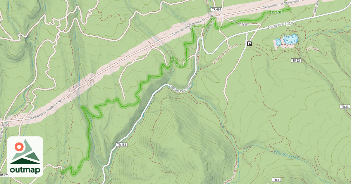 Map of Arizona Trail-Fort Valley