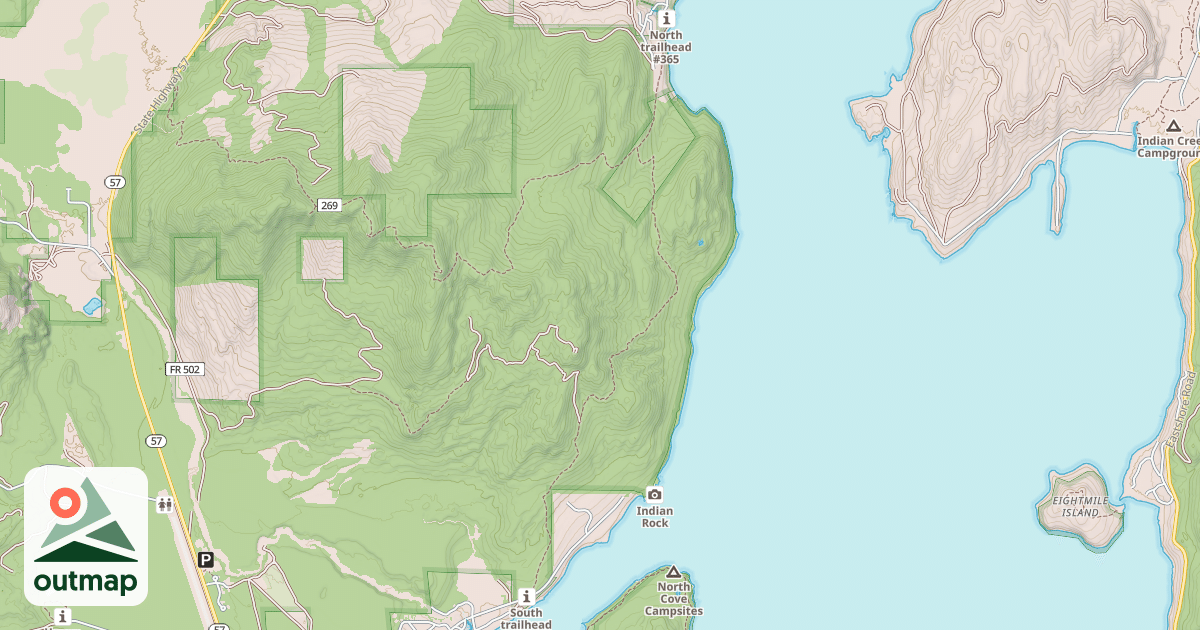 Map of Kalispell - Reeder Bay