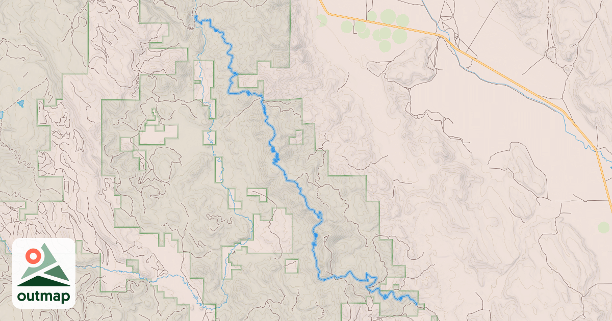 Map of Fremont National Recreation Trail