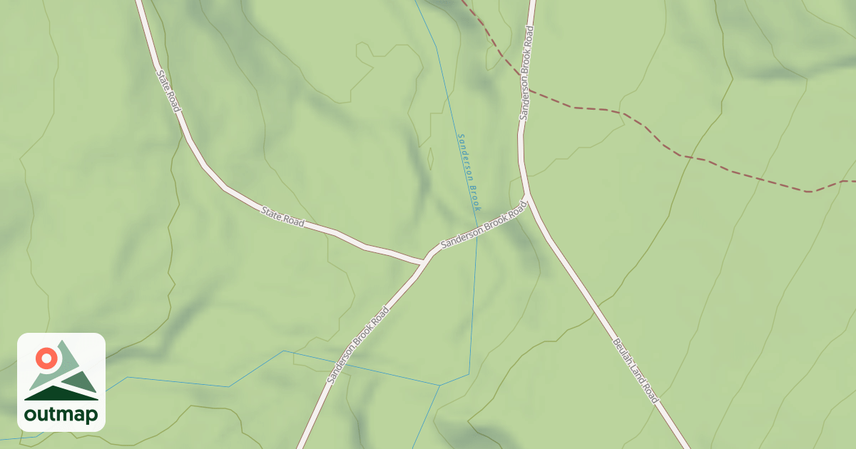 Map of Sanderson Brook Road