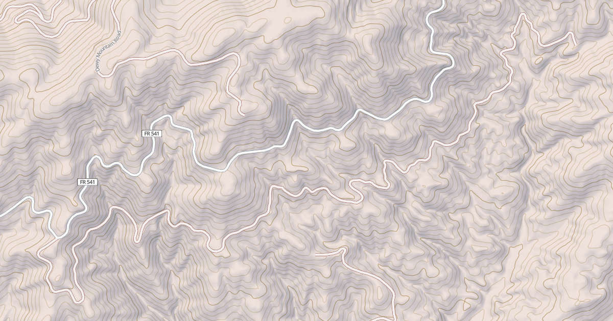 Map preview of DEWEY CONTOUR