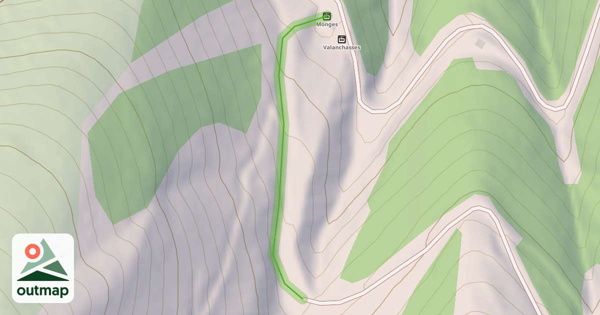 Map of Chemin des Amoureux