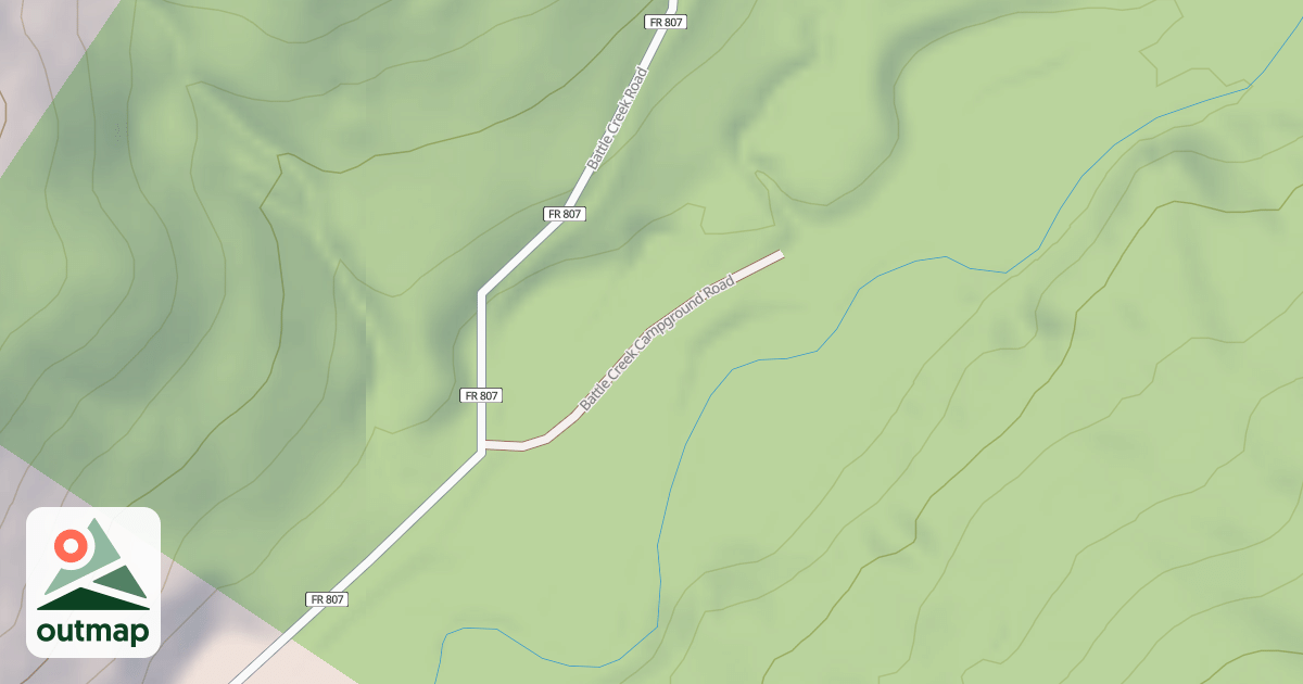 Map of BATTLE CREEK CG