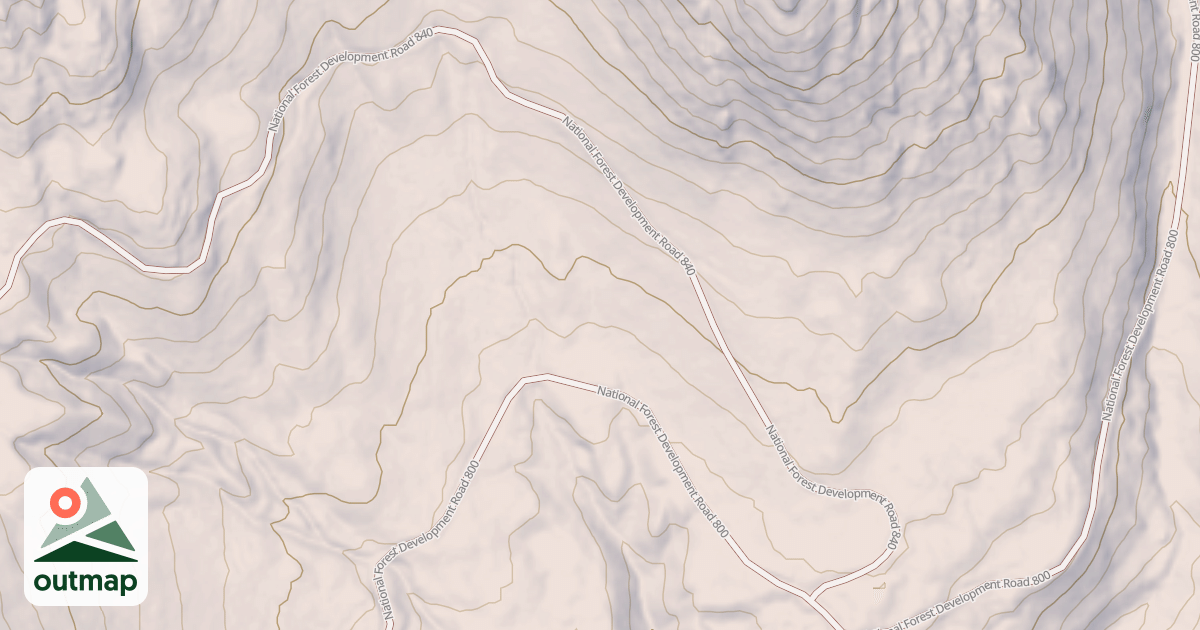 Map of USFS Motor Vehicle Use Map Roads {42A9F57C-B5CE-4B1B-83D0-A6785B26D973}