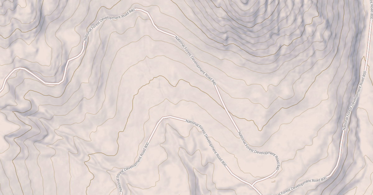 Map preview of USFS Motor Vehicle Use Map Roads {42A9F57C-B5CE-4B1B-83D0-A6785B26D973}