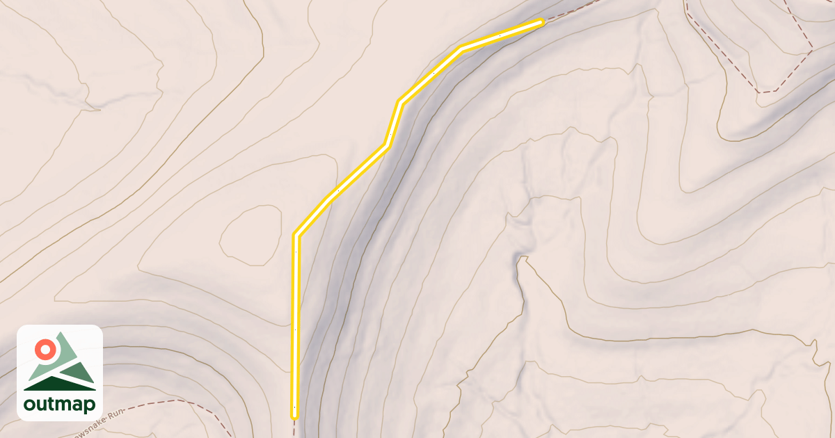 Map of Snowsnake Run