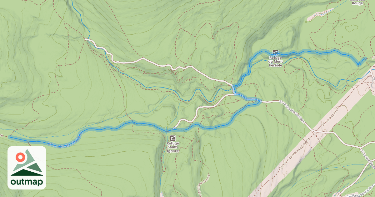 Map of 37 La Montée St-Hilaire