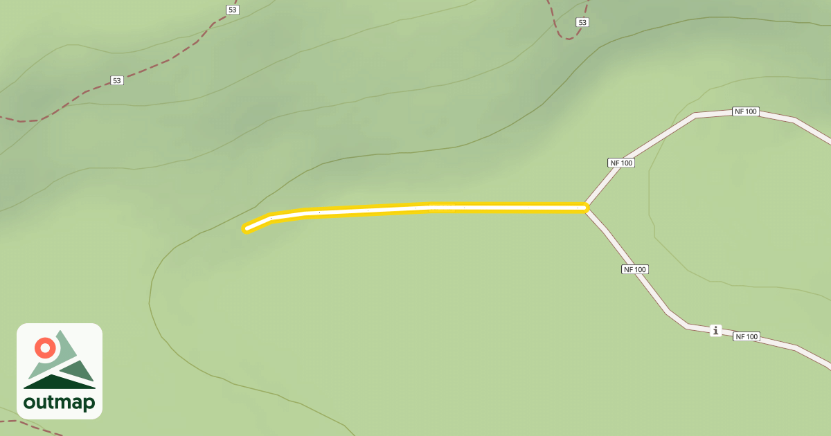 Map of Forest Road 4615-140