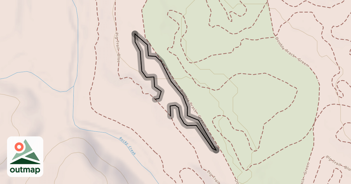 Map of Pig Trail - Black