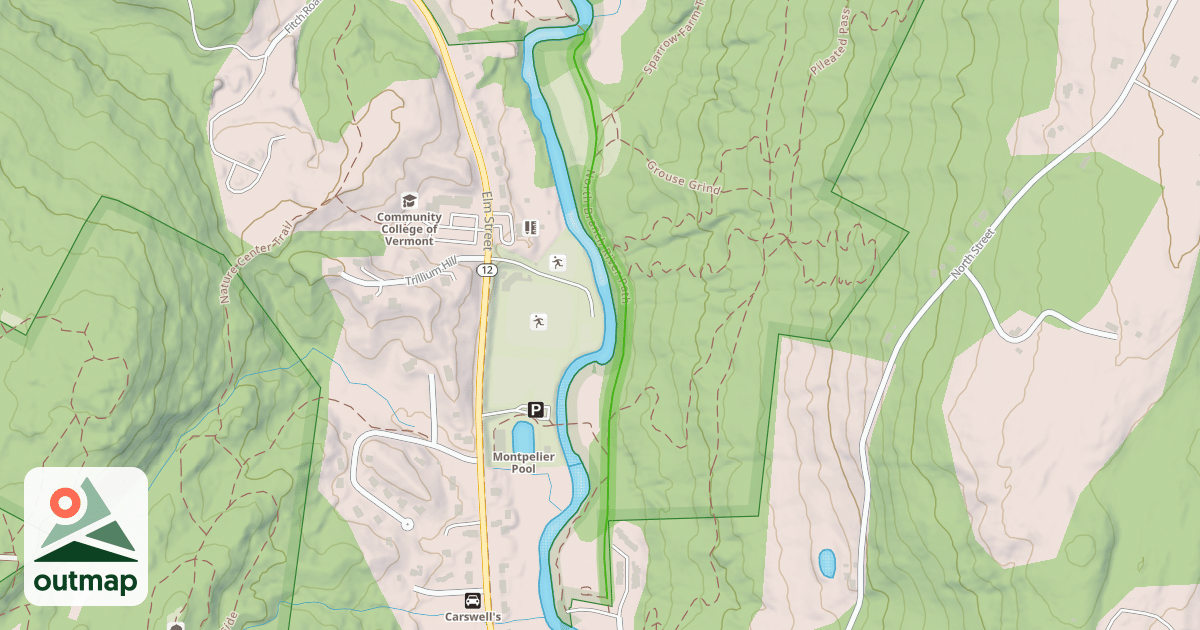 Map of North Branch River Path