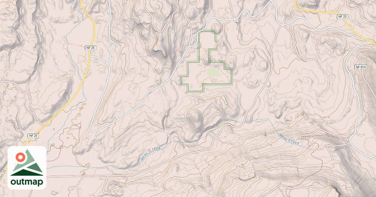 Map of AMES CR