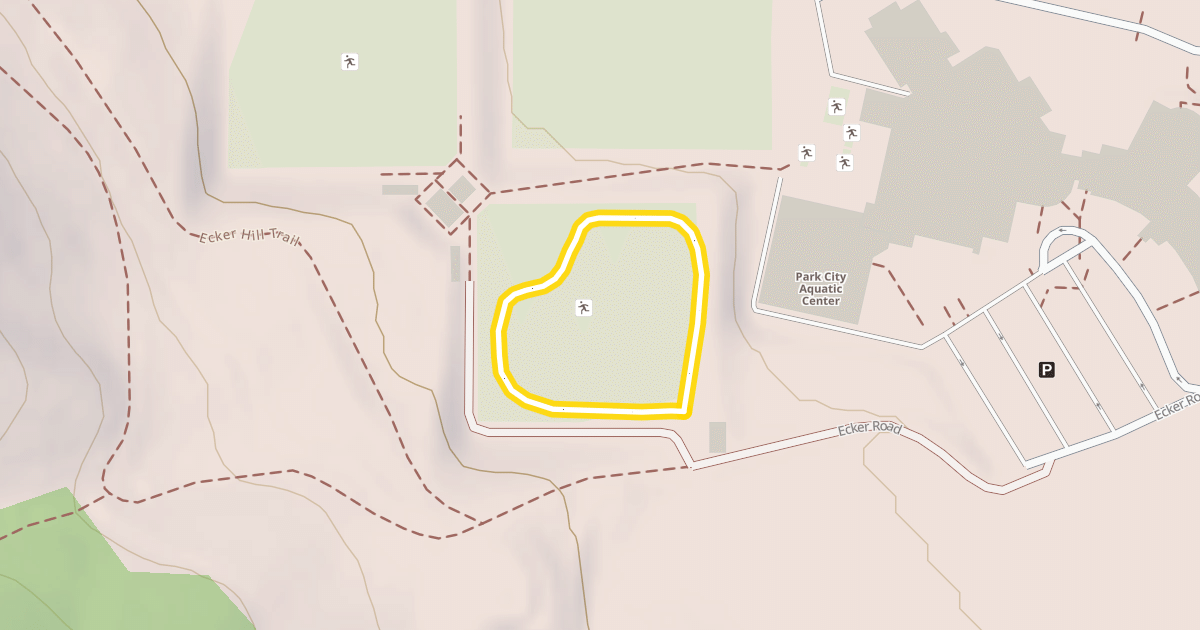 Map preview of Ecker Hill Nordic Trail