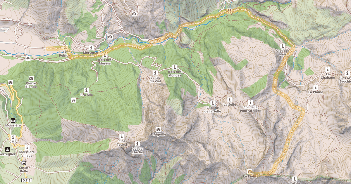 Map preview of Le Piolit — Le Peintre