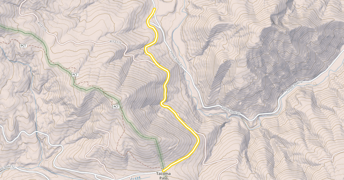 Map preview of Forest Road 4112