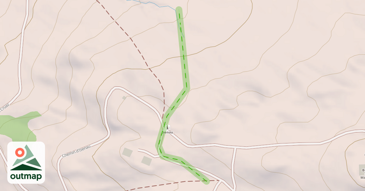 Map of (abandonné) piste