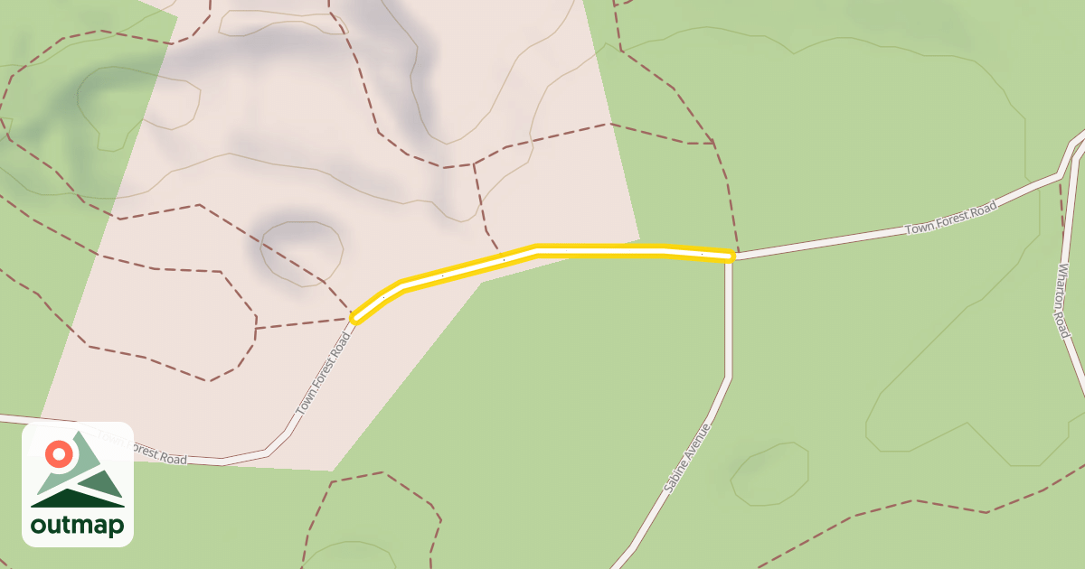 Map of Town Forest Road