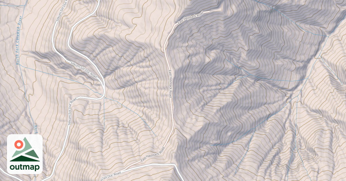 Map of EAST HAYSTACK