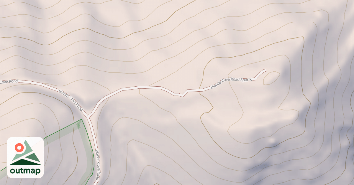 Map of BLANDS COVE SPUR K