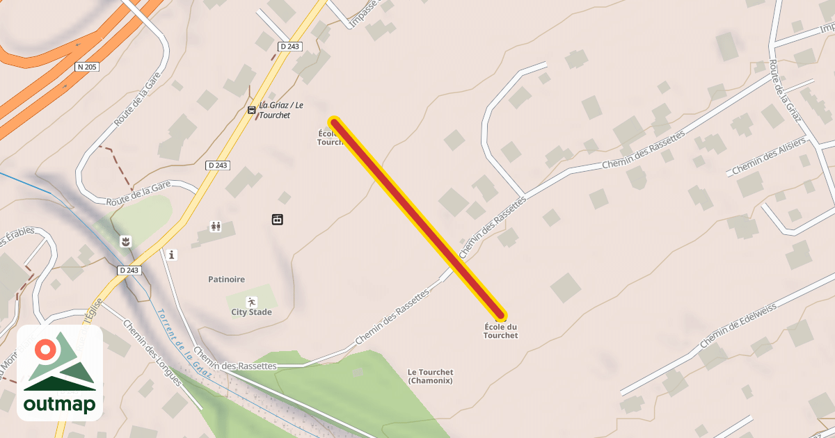 Map of École du Tourchet